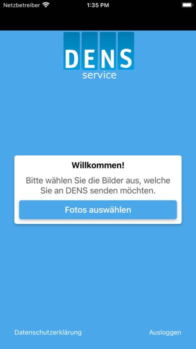 DENSservice App-Screenshot