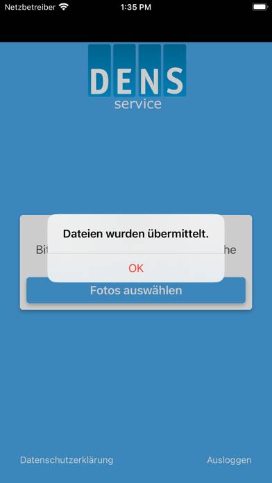DENSservice App-Screenshot