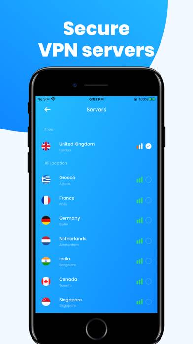 VPN proxy для private интернет Скриншот приложения