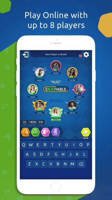 Wordy - Multiplayer Word Game ekran görüntüsü