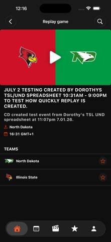 Midco Sports Plus App screenshot
