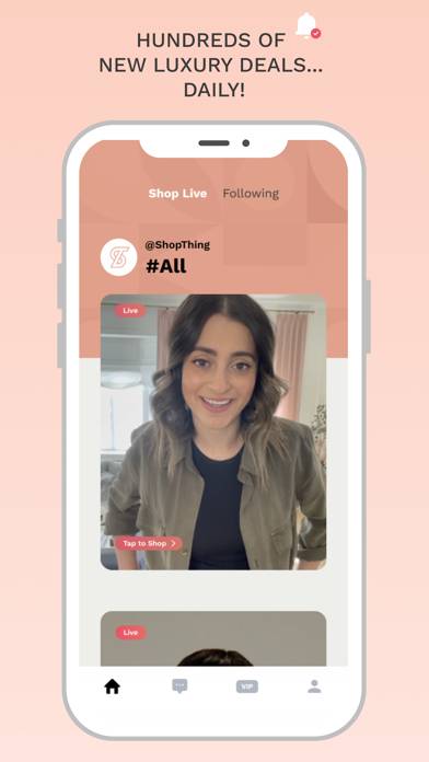 ShopThing: Luxury Live Sales App screenshot #1