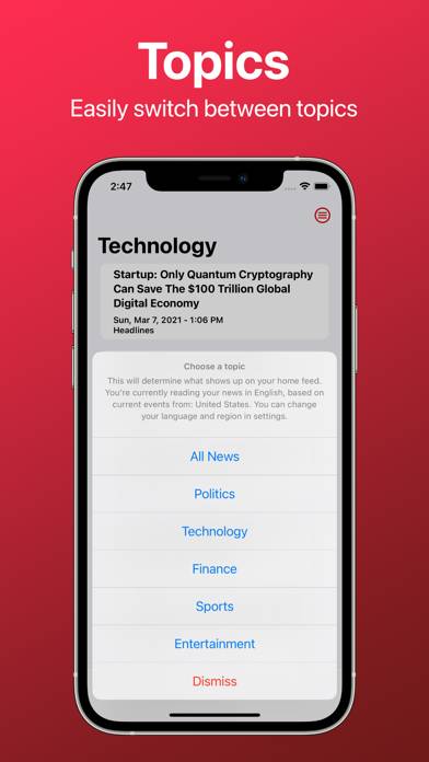 Ruby – News Reader App skärmdump #2