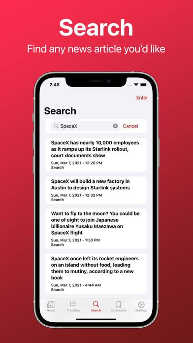 Ruby – News Reader Captura de pantalla de la aplicación #3