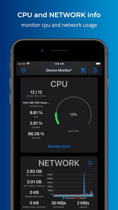 Device Monitor² App-Screenshot