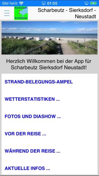Scharbeutz App für den Urlaub App-Screenshot #1