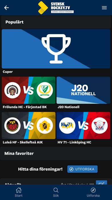 Svenskhockey.tv App screenshot #1