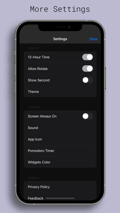 Flip Clock Uygulama ekran görüntüsü #6