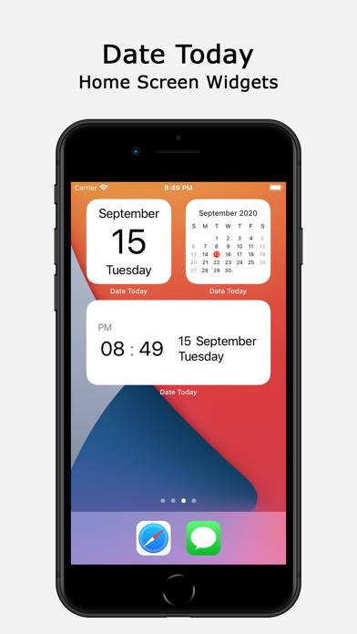 Date Today App-Screenshot