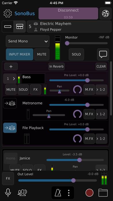 SonoBus App screenshot