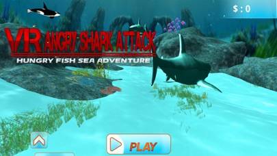 VR Angry Wild Shark Simulator App screenshot #4