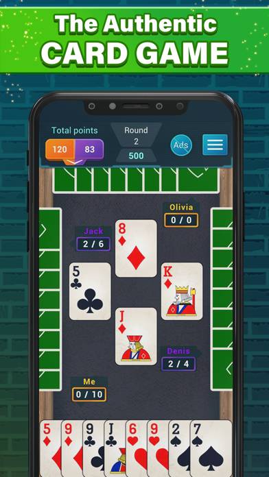 Spades game screenshot