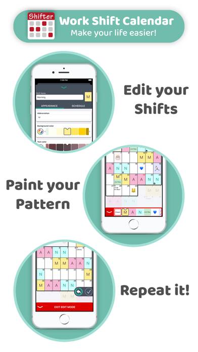 Work Shift Calendar (Shifter) Captura de pantalla de la aplicación #2