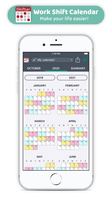 Work Shift Calendar (Shifter) Captura de pantalla de la aplicación #5
