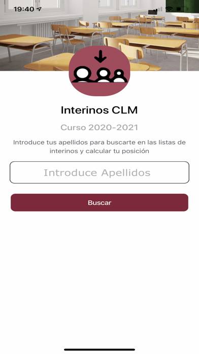 Interinos CLM Curso 20/21 Captura de pantalla de la aplicación #1