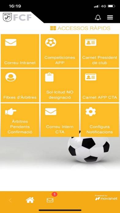 Intranet FCF Captura de pantalla de la aplicación