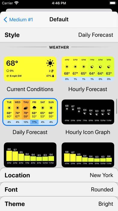 Widgetsmith Schermata dell'app