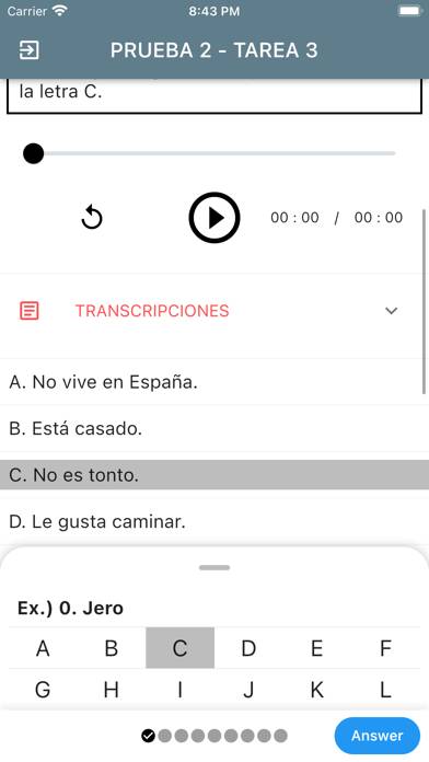 DELE A1 Spanish App screenshot