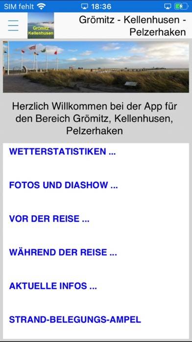 Grömitz Kellenhusen UrlaubsApp App screenshot #1