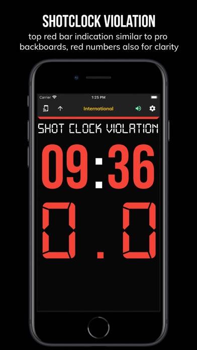 BT Basketball Shotclock Schermata dell'app #2