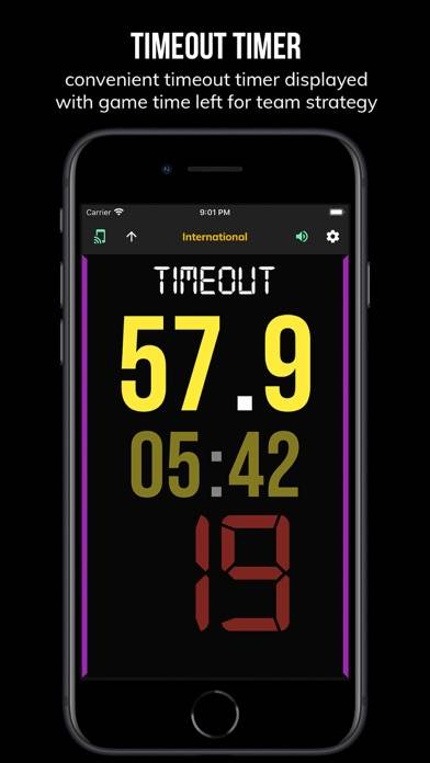 BT Basketball Shotclock Schermata dell'app #5