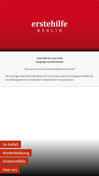 ErsteHilfeBerlin Bert Grünheid App-Screenshot #1