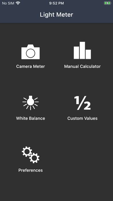 Light Meter Schermata dell'app #1