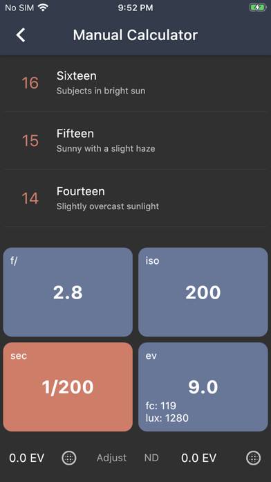 Light Meter Schermata dell'app #4