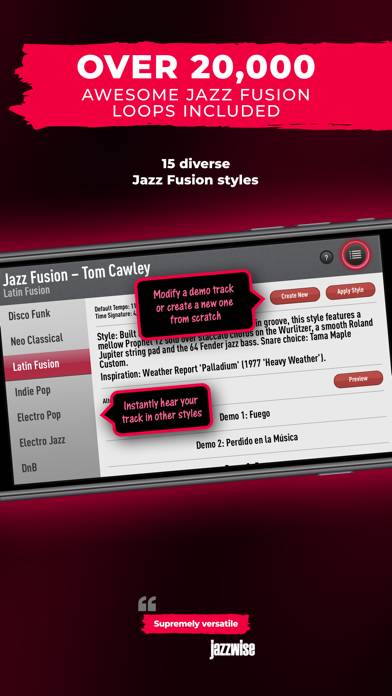 SessionBand Jazz Fusion App screenshot #3