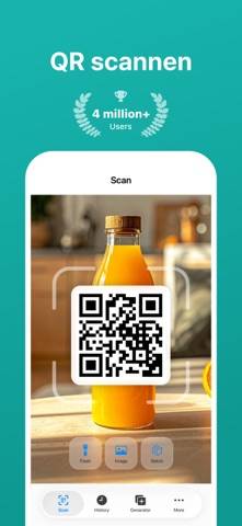 QR-Code-Scanner · Barcode Bildschirmfoto