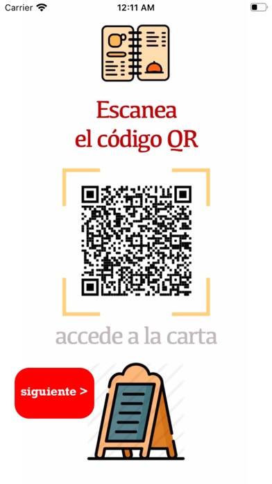 Restaurantes Carta QR App screenshot #2