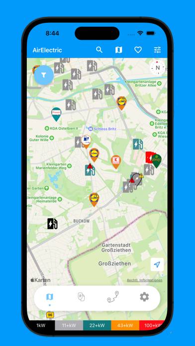 AirElectric-Ladestationen App-Screenshot