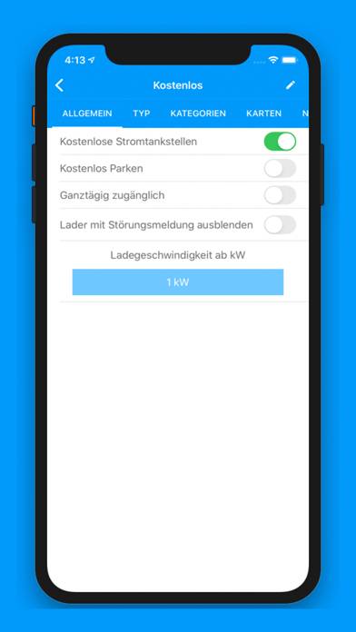 AirElectric-Ladestationen App-Screenshot
