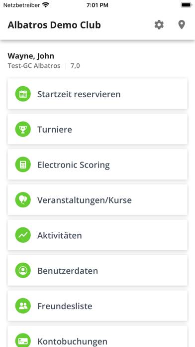 Albatros Mobile App-Screenshot