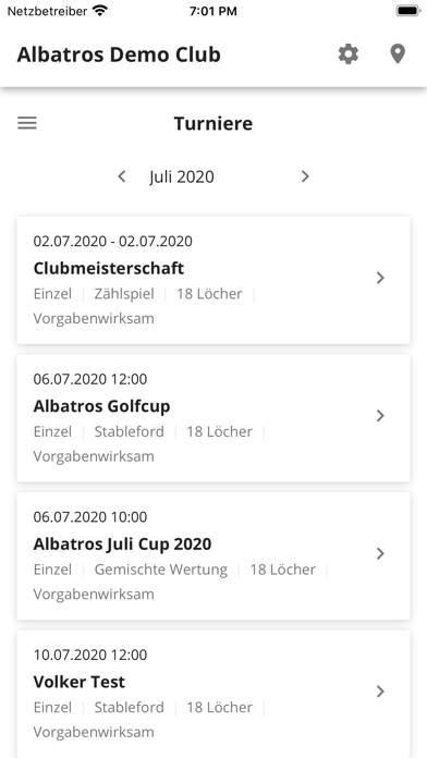 Albatros Mobile App-Screenshot