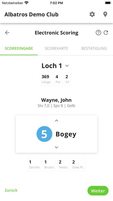 Albatros Mobile App-Screenshot