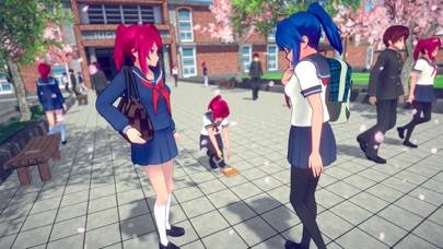 Anime High School Girl Life 3D Captura de pantalla de la aplicación #1