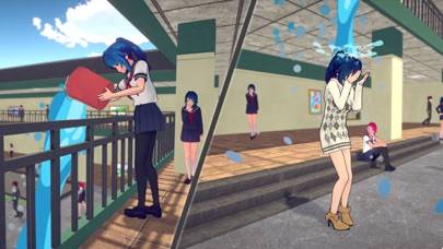 Anime High School Girl Life 3D Uygulama ekran görüntüsü #2