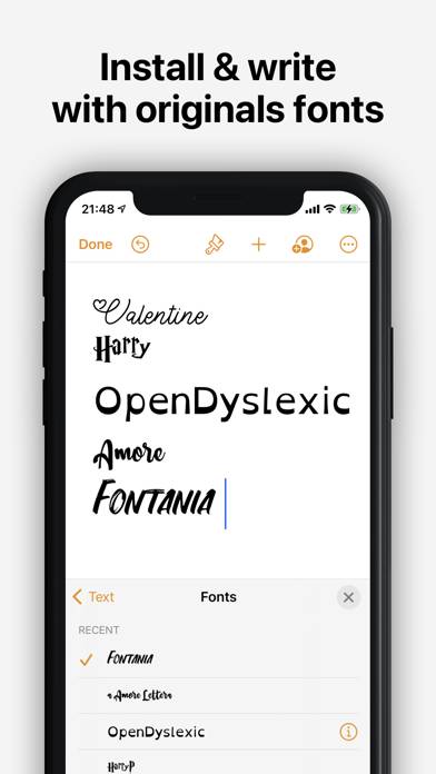 Fontpacks : install cool fonts Schermata dell'app #1