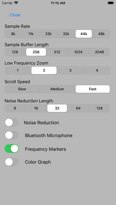 Audio Spectrum Viewer Capture d'écran de l'application #3