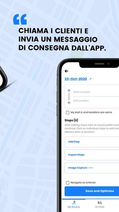 Zeo Route Planner Schermata dell'app