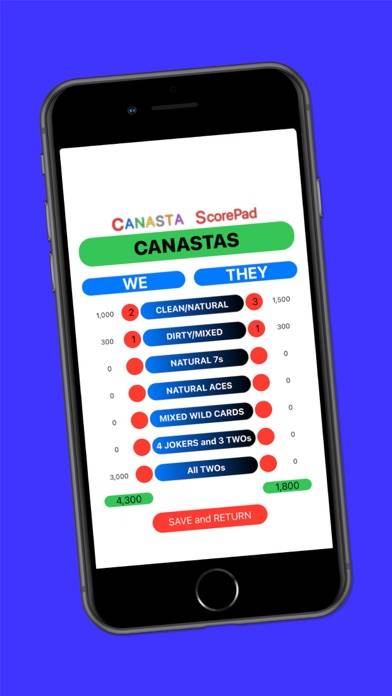 Canasta ScorePad App screenshot #3