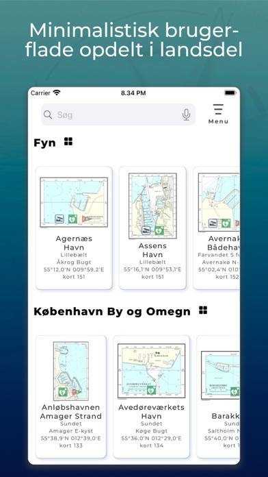 Danske Havne Info App-Screenshot