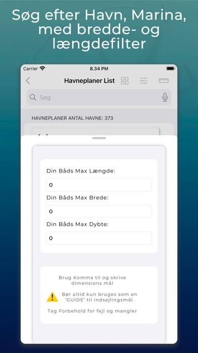 Danske Havne Info App-Screenshot