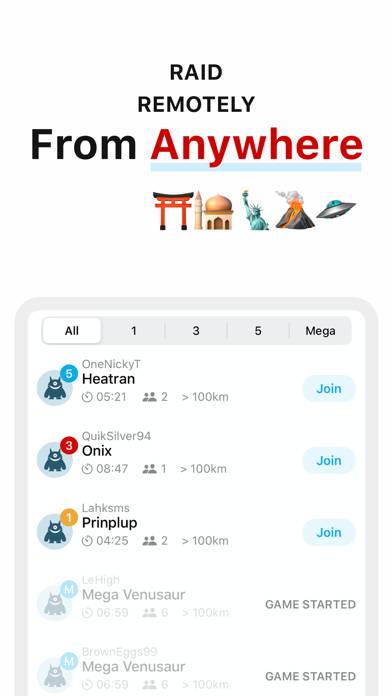 GO Raid Party App skärmdump