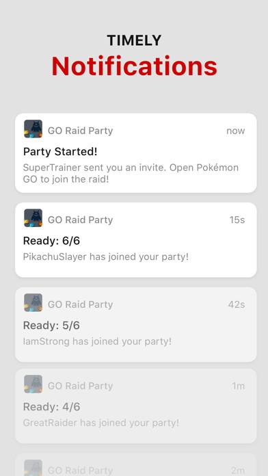 GO Raid Party App skärmdump