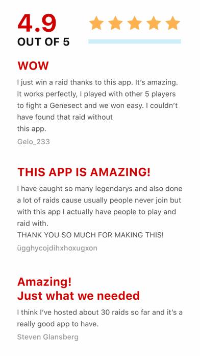 GO Raid Party App skärmdump