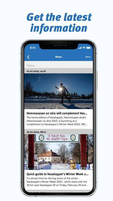 The official Vasaloppet app App skärmdump #6
