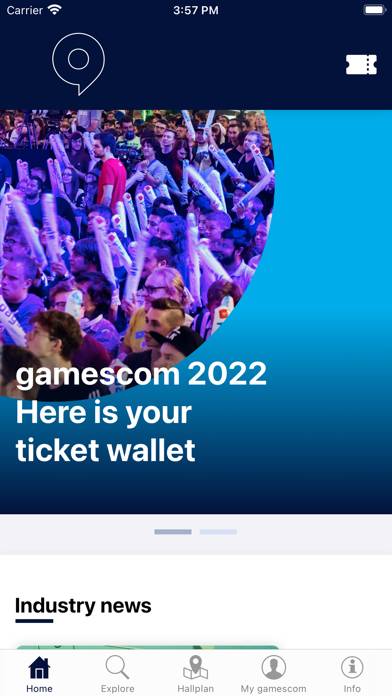 Gamescom ticketing app App screenshot #1