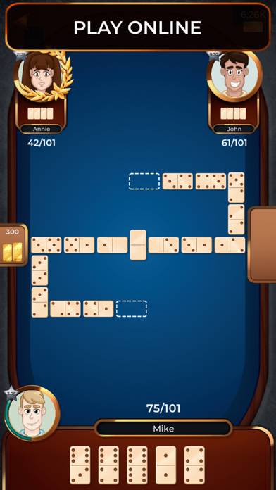 Dominoes Online game Скриншот приложения #1